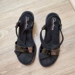 Skechers Memory Foam Sandals with Backstrap Sz 7